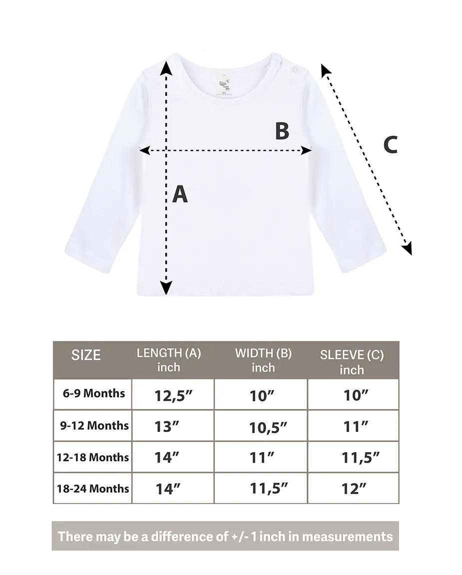 Baby Cotton Long Sleeve Basic Crewneck T-Shirt