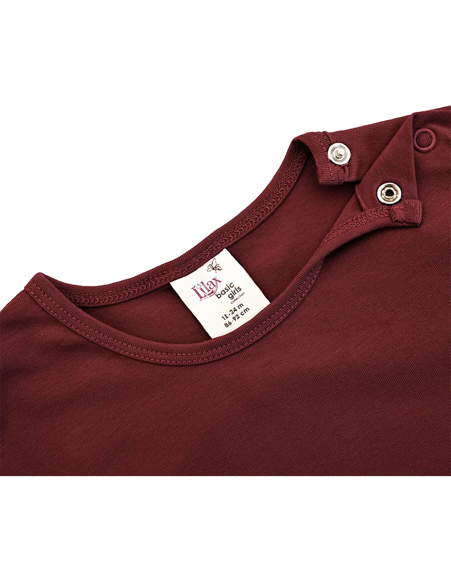 Baby Cotton Long Sleeve Basic Crewneck T-Shirt