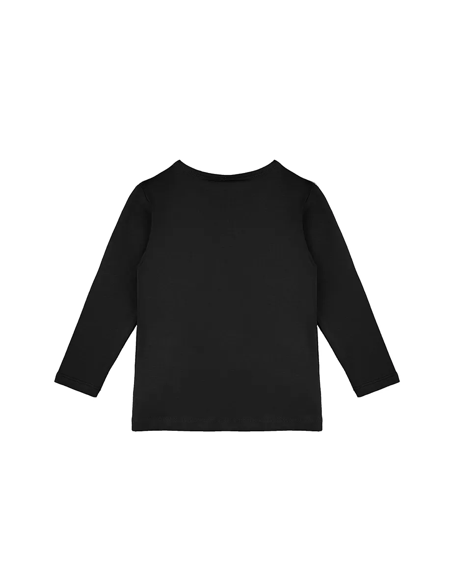 Baby Cotton Long Sleeve Basic Crewneck T-Shirt