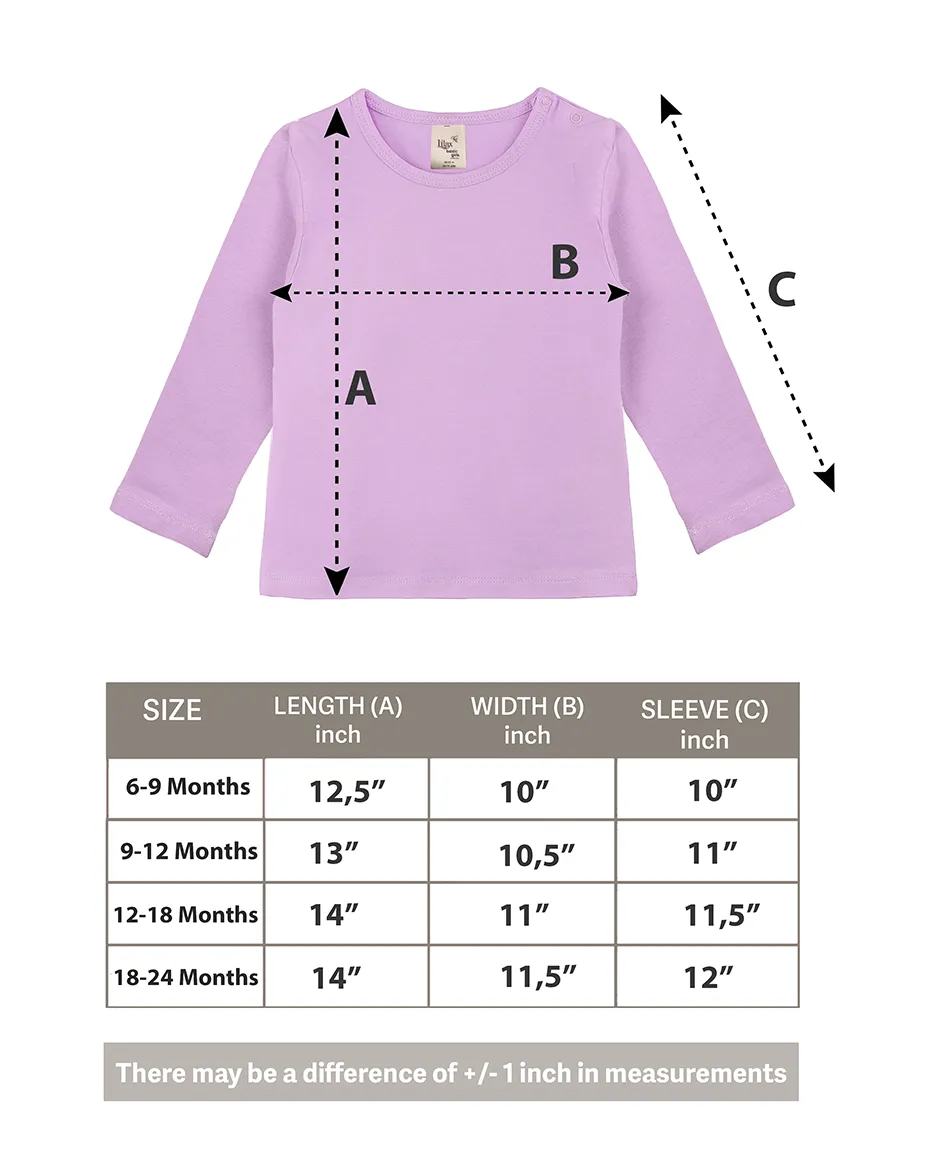 Baby Cotton Long Sleeve Basic Crewneck T-Shirt