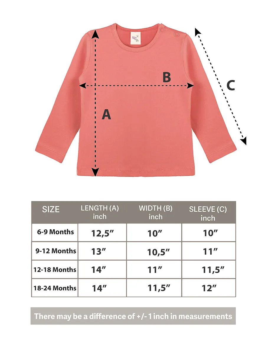 Baby Cotton Long Sleeve Basic Crewneck T-Shirt