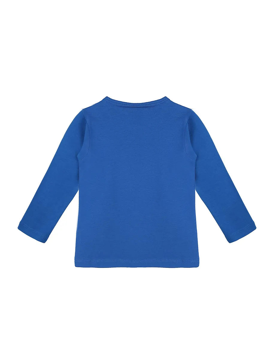 Baby Cotton Long Sleeve Basic Crewneck T-Shirt