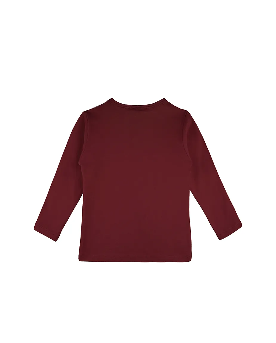 Baby Cotton Long Sleeve Basic Crewneck T-Shirt