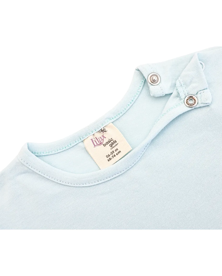 Baby Cotton Long Sleeve Basic Crewneck T-Shirt