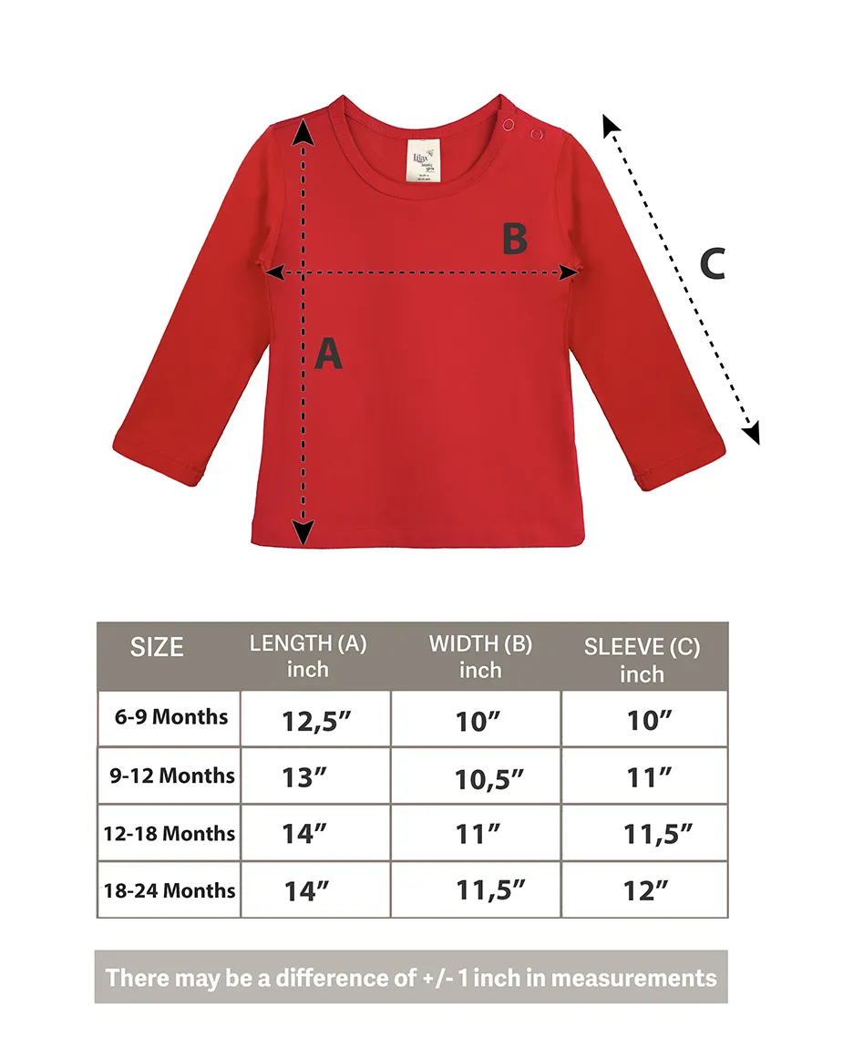 Baby Cotton Long Sleeve Basic Crewneck T-Shirt