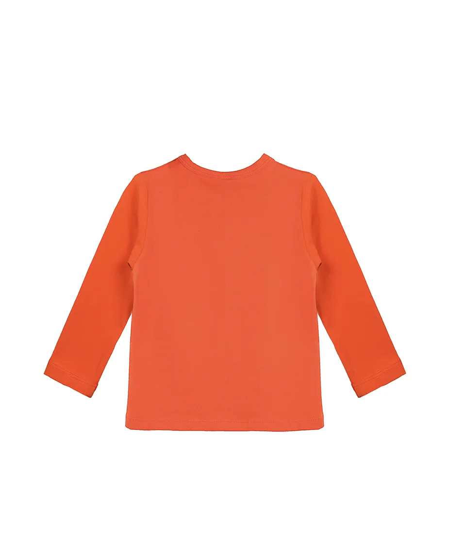 Baby Cotton Long Sleeve Basic Crewneck T-Shirt
