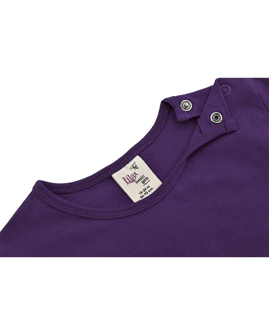 Baby Cotton Long Sleeve Basic Crewneck T-Shirt