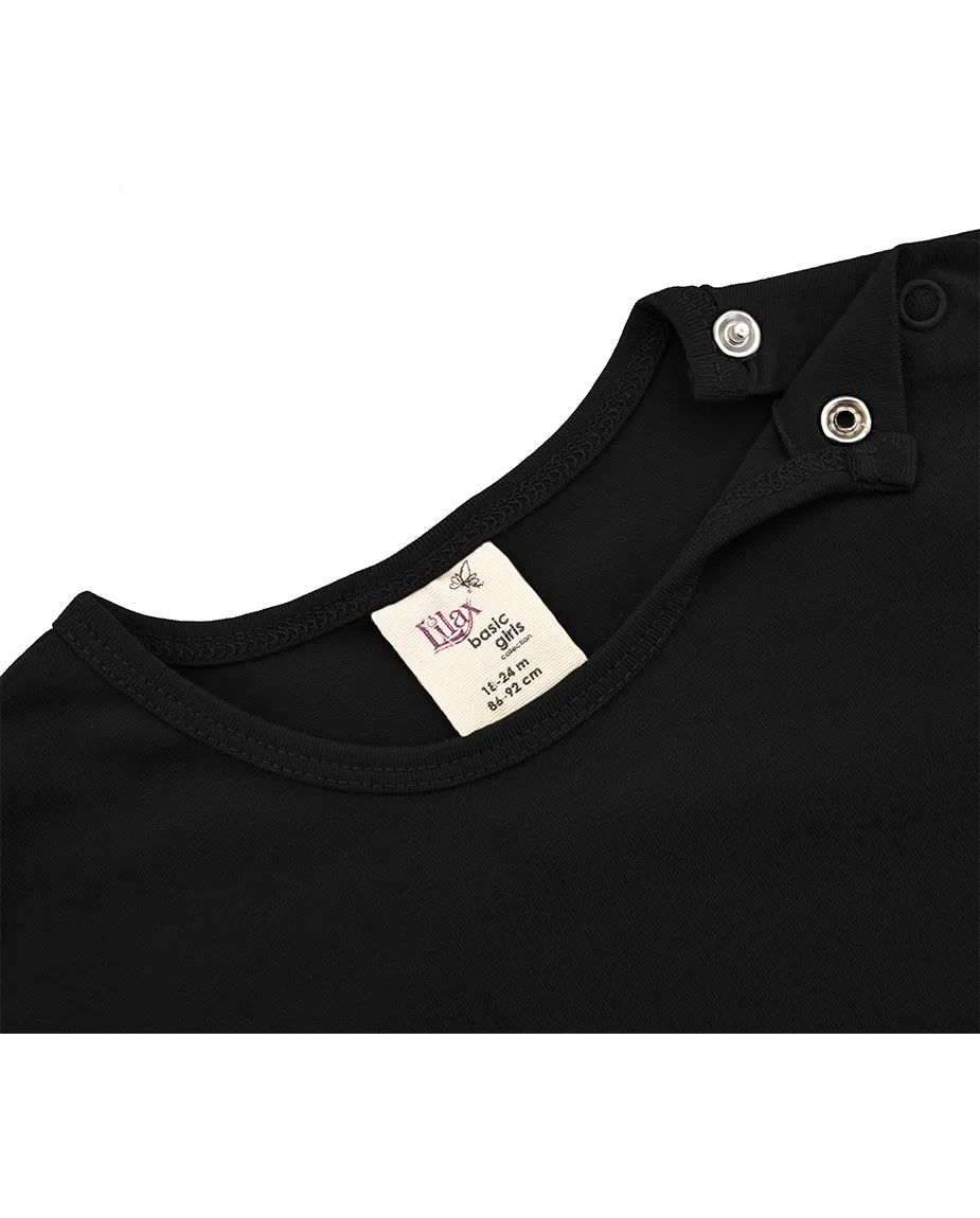 Baby Cotton Long Sleeve Basic Crewneck T-Shirt