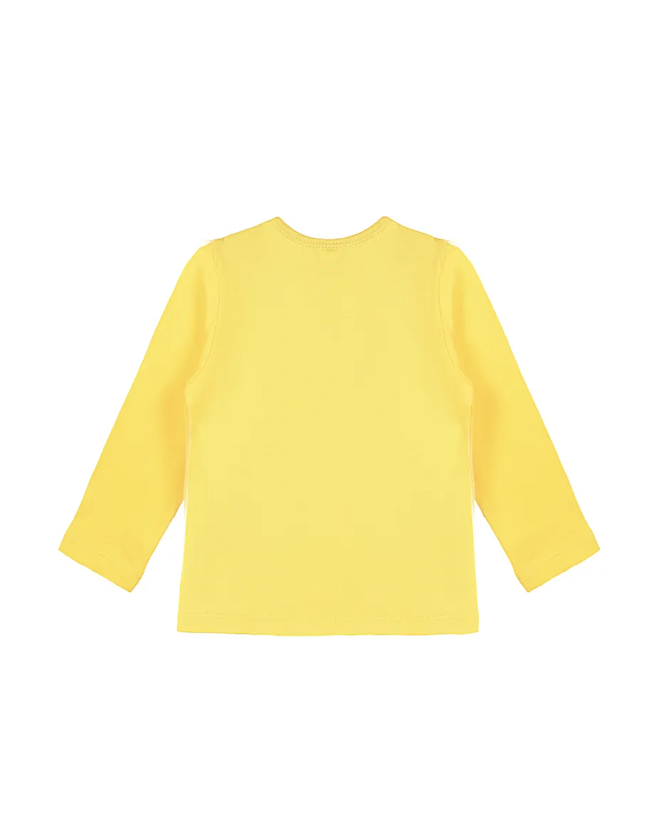 Baby Cotton Long Sleeve Basic Crewneck T-Shirt