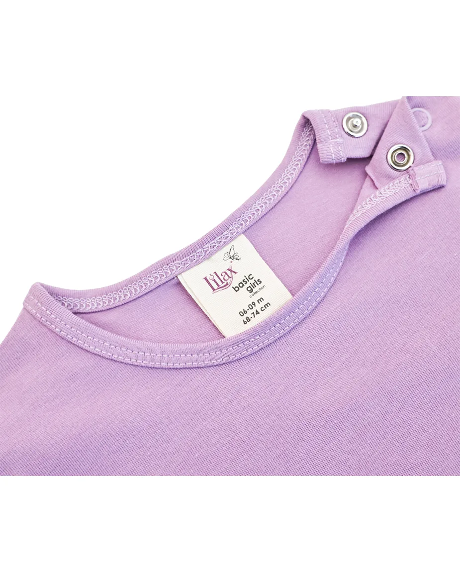 Baby Cotton Long Sleeve Basic Crewneck T-Shirt