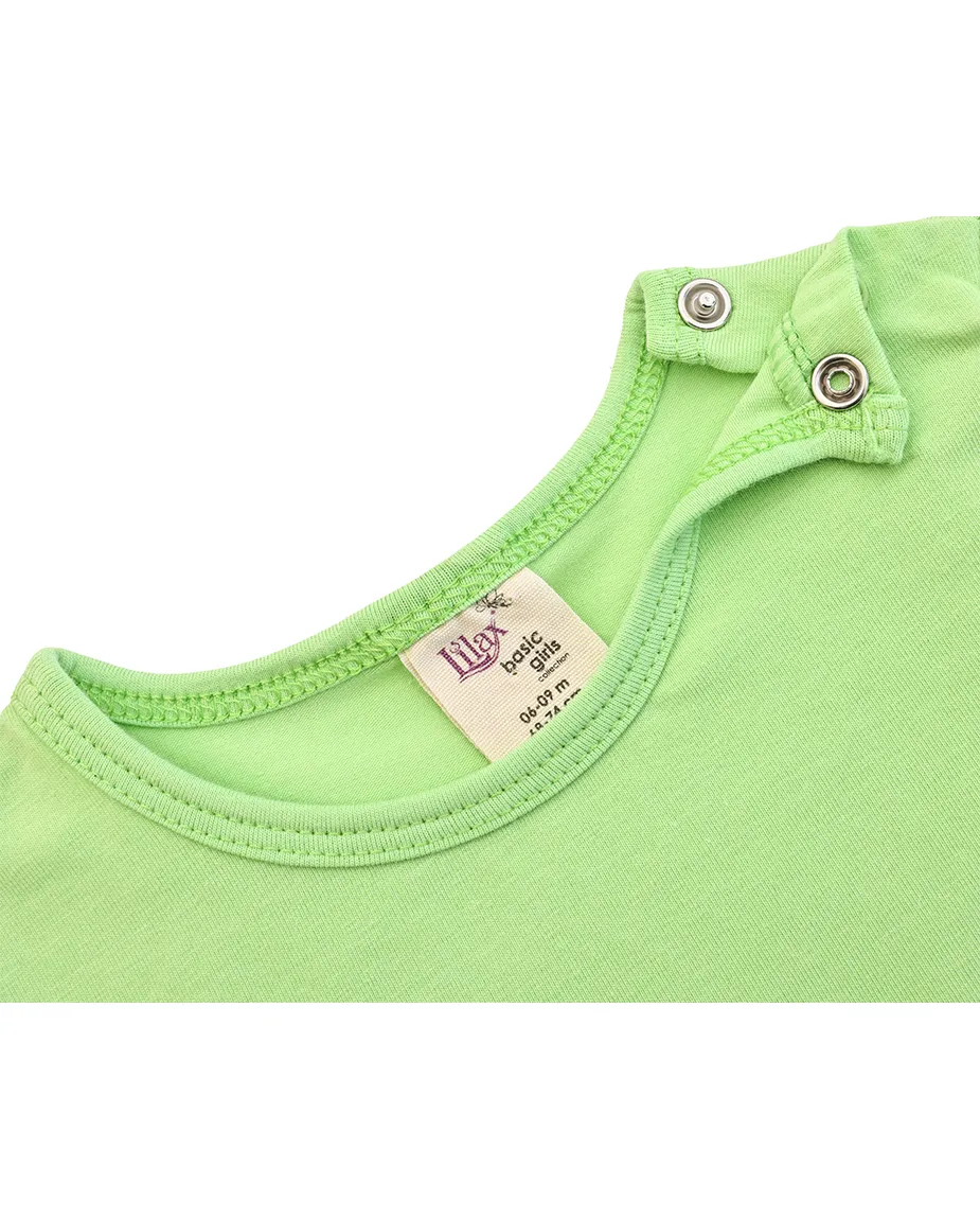 Baby Cotton Long Sleeve Basic Crewneck T-Shirt