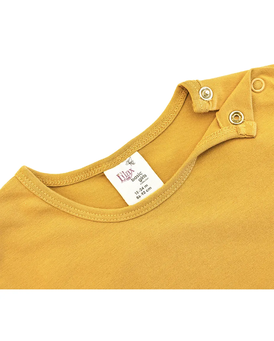 Baby Cotton Long Sleeve Basic Crewneck T-Shirt