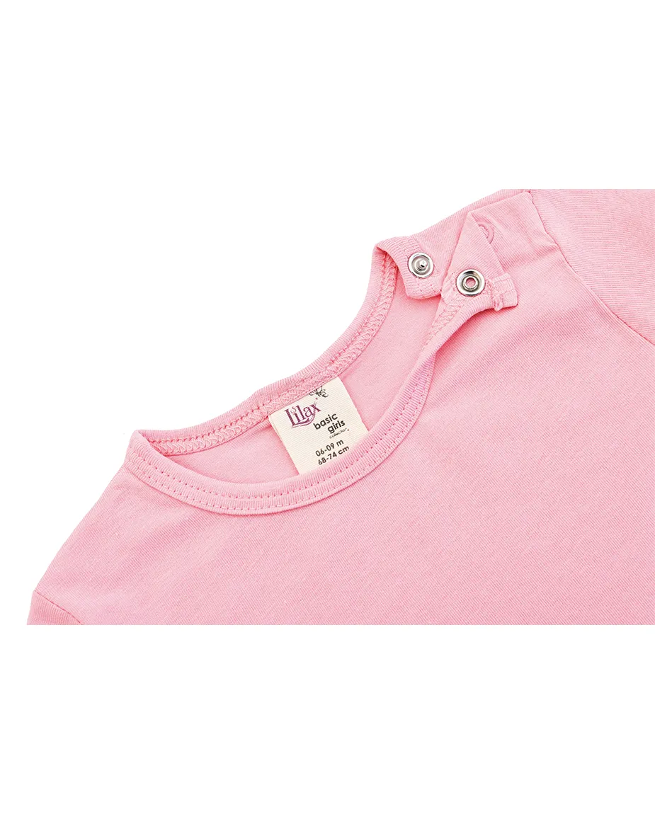 Baby Cotton Long Sleeve Basic Crewneck T-Shirt