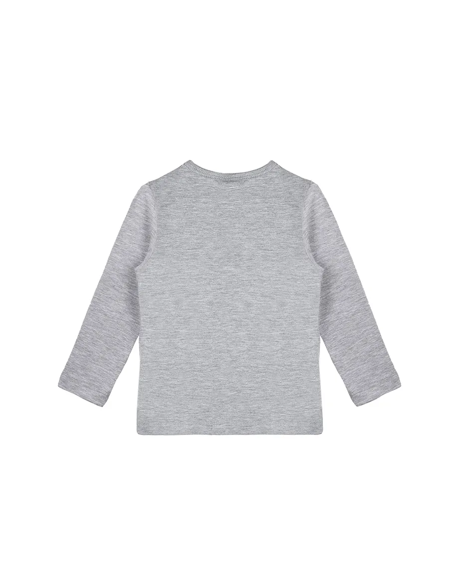 Baby Cotton Long Sleeve Basic Crewneck T-Shirt