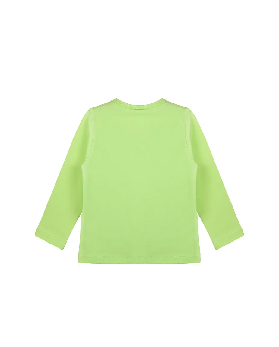 Baby Cotton Long Sleeve Basic Crewneck T-Shirt