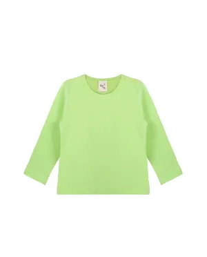 Baby Cotton Long Sleeve Basic Crewneck T-Shirt