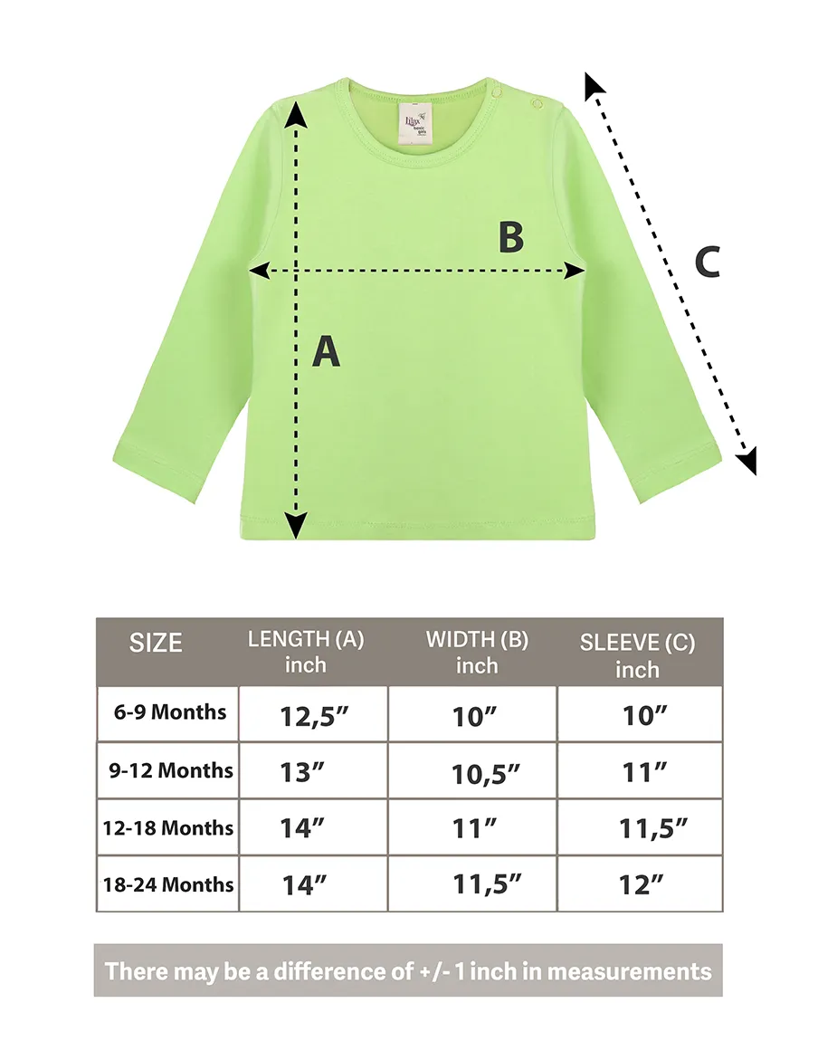 Baby Cotton Long Sleeve Basic Crewneck T-Shirt