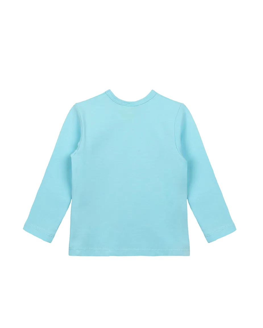 Baby Cotton Long Sleeve Basic Crewneck T-Shirt