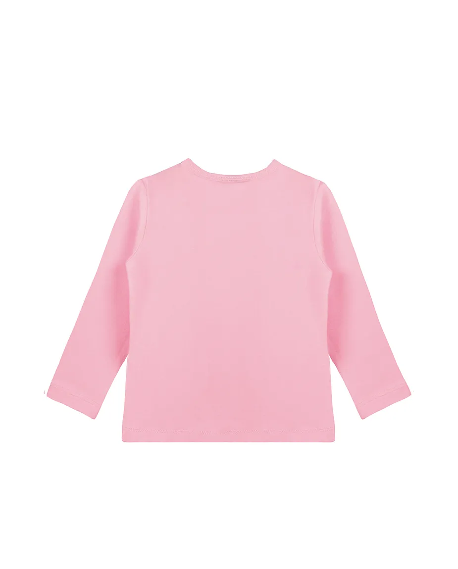 Baby Cotton Long Sleeve Basic Crewneck T-Shirt