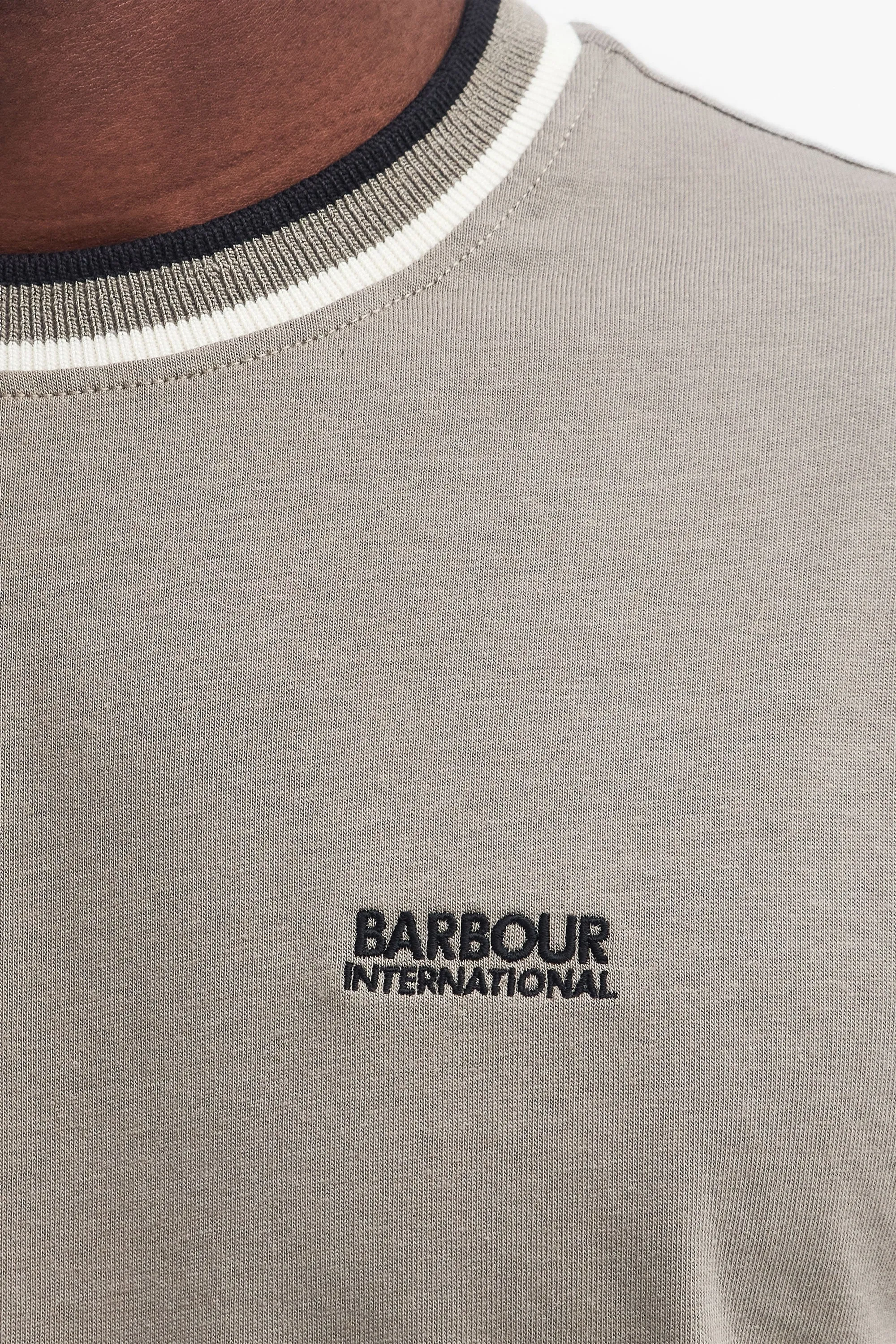 Barbour International Buxton Tipped T-shirt Brindle