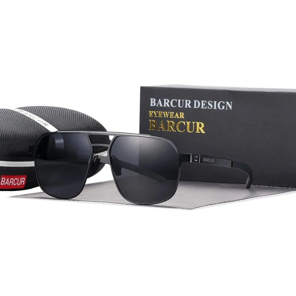 Barcur Women's Stylish Polarized Square Sunglasses with UV400 Protection