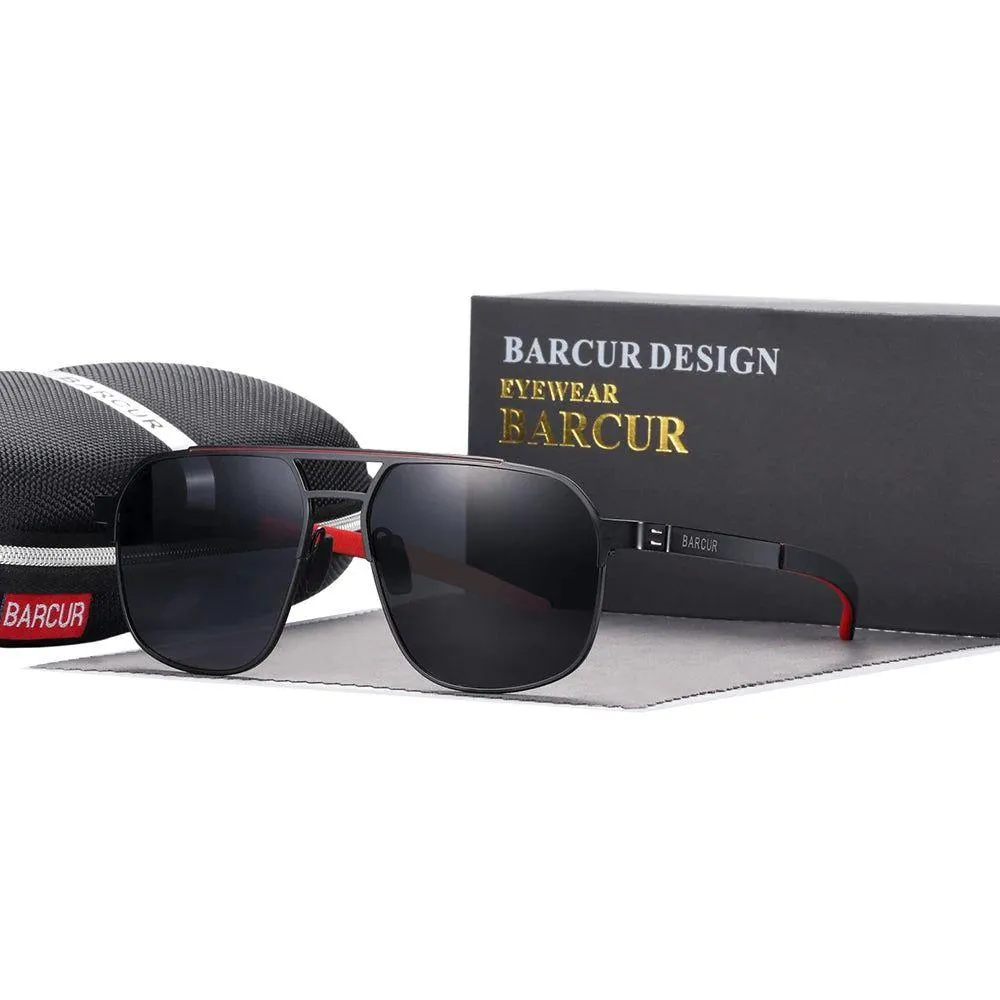 Barcur Women's Stylish Polarized Square Sunglasses with UV400 Protection