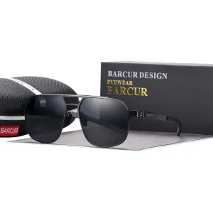 Barcur Women's Stylish Polarized Square Sunglasses with UV400 Protection