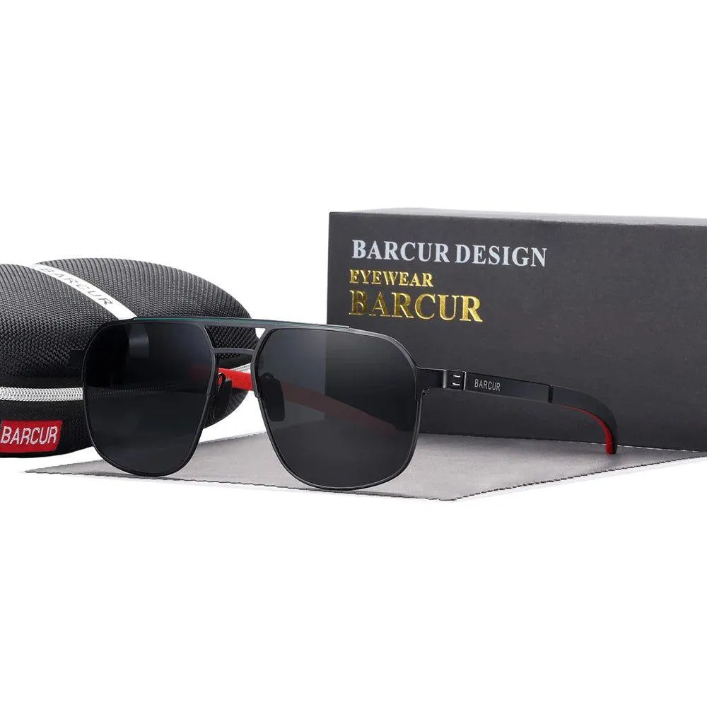 Barcur Women's Stylish Polarized Square Sunglasses with UV400 Protection
