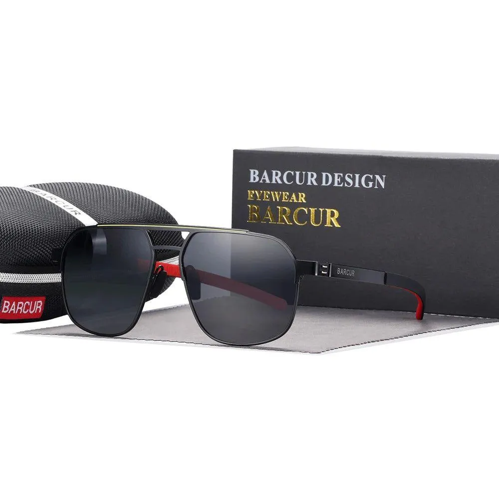 Barcur Women's Stylish Polarized Square Sunglasses with UV400 Protection