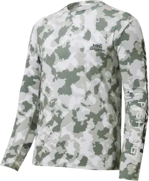 BASSDASH Mens Camo Fishing Shirts UPF 50  Long Sleeve Quick Dry Lightweight T-Shirts for Outdoor Hiking Kayaking FS37M