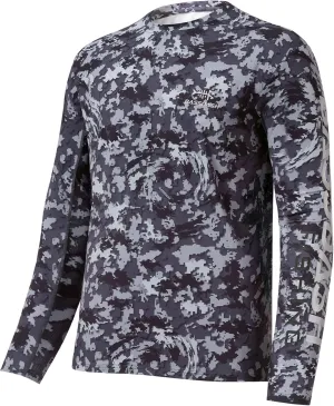 BASSDASH Mens Camo Fishing Shirts UPF 50  Long Sleeve Quick Dry Lightweight T-Shirts for Outdoor Hiking Kayaking FS37M