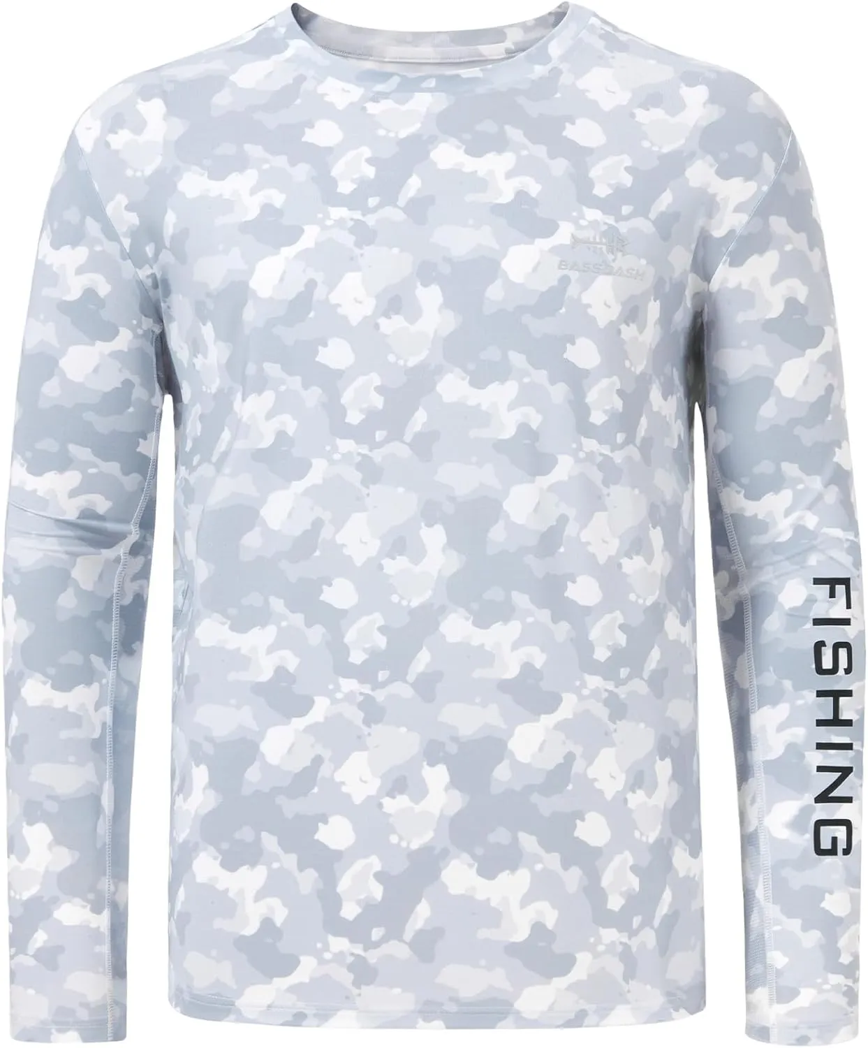 BASSDASH Mens Camo Fishing Shirts UPF 50  Long Sleeve Quick Dry Lightweight T-Shirts for Outdoor Hiking Kayaking FS37M