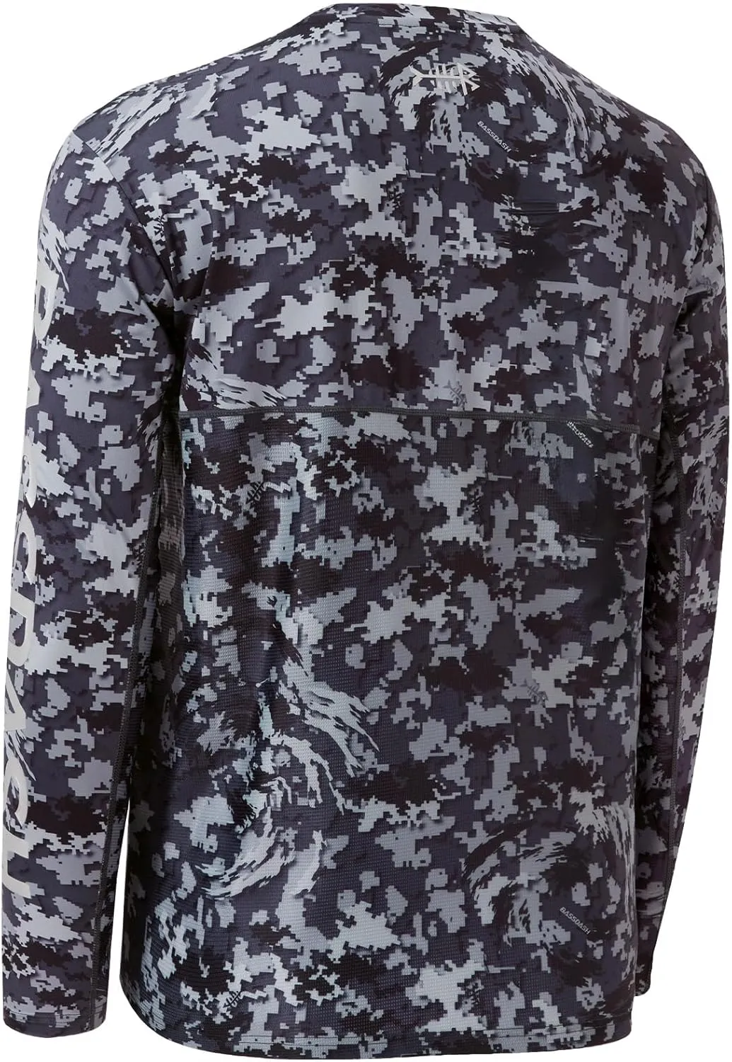 BASSDASH Mens Camo Fishing Shirts UPF 50  Long Sleeve Quick Dry Lightweight T-Shirts for Outdoor Hiking Kayaking FS37M