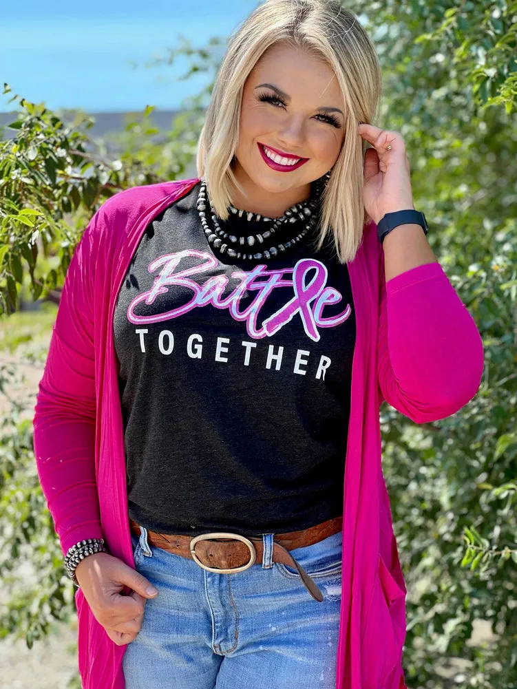 Battle Together Tee in Charcoal Black by Texas True
