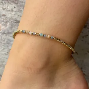 Beach Side Beaded Anklet- FINAL SALE