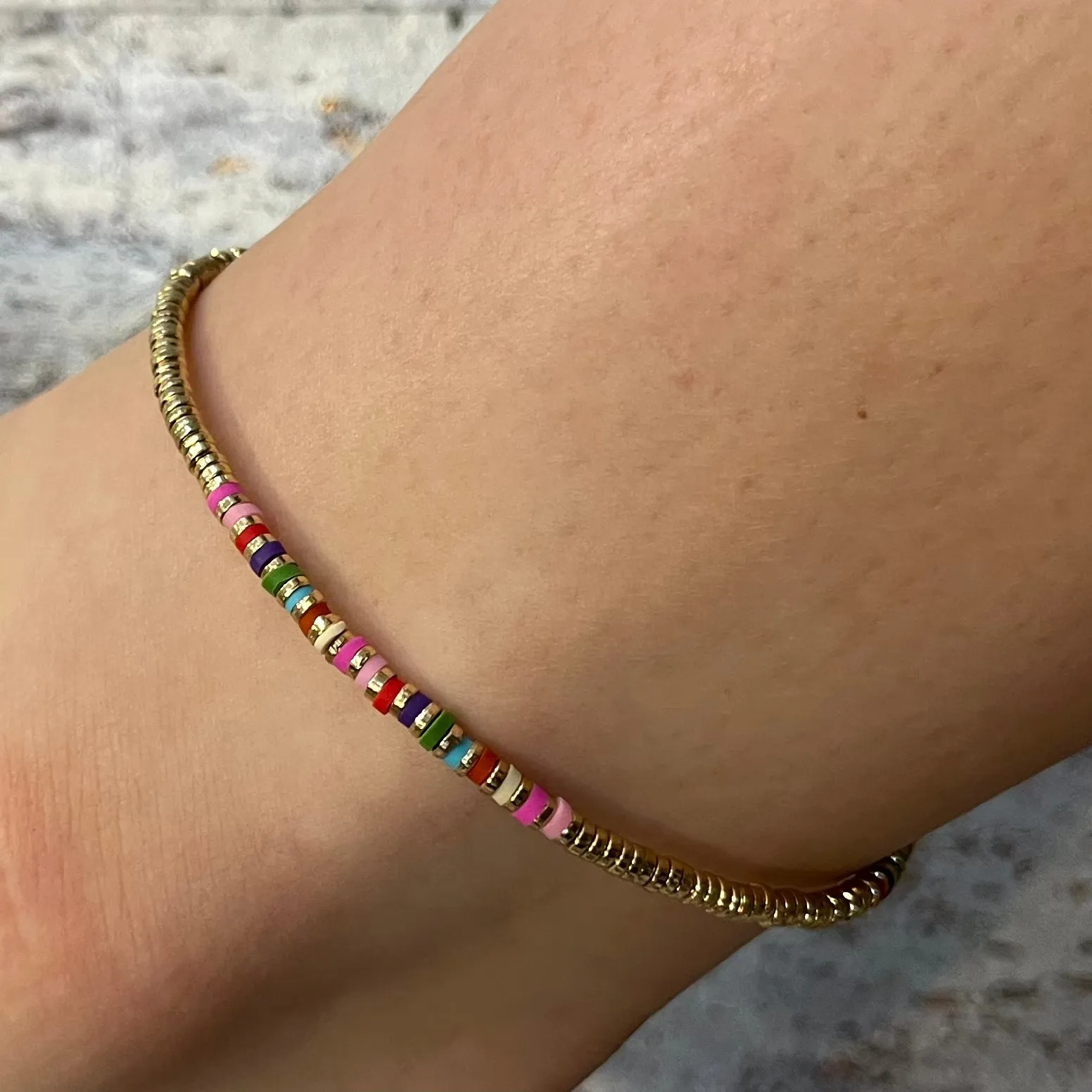 Beach Side Beaded Anklet- FINAL SALE