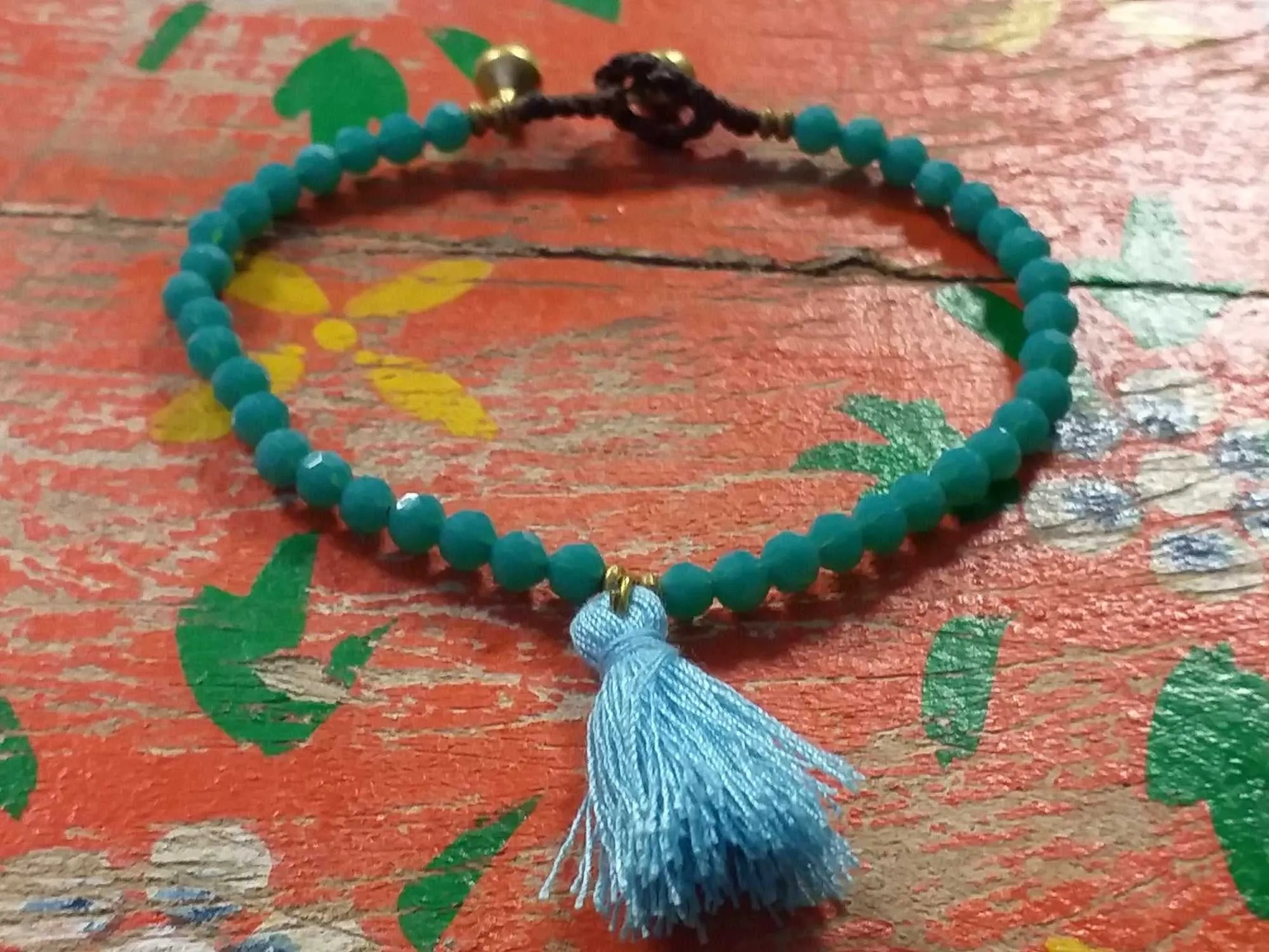 Bead and Tassel Bracelet