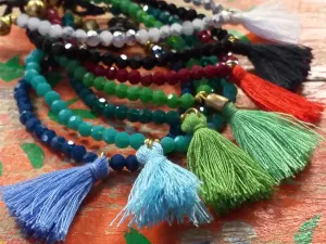 Bead and Tassel Bracelet