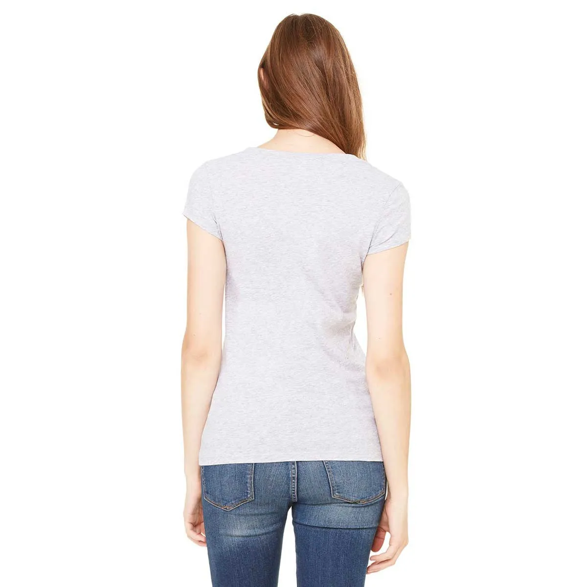 Bella   Canvas Women's Athletic Heather Sheer Jersey Short-Sleeve T-Shirt