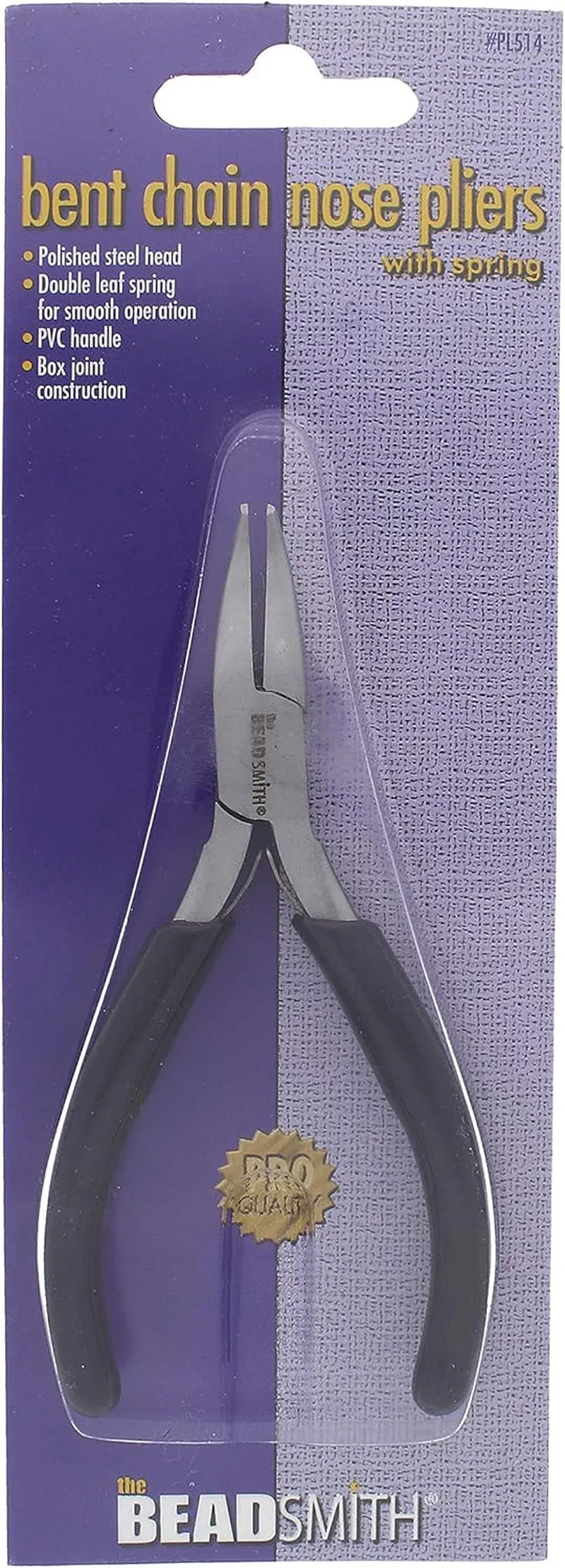 Bent Chain-Nose Pliers for Crafting and Repair, Jewelry Making Supplies