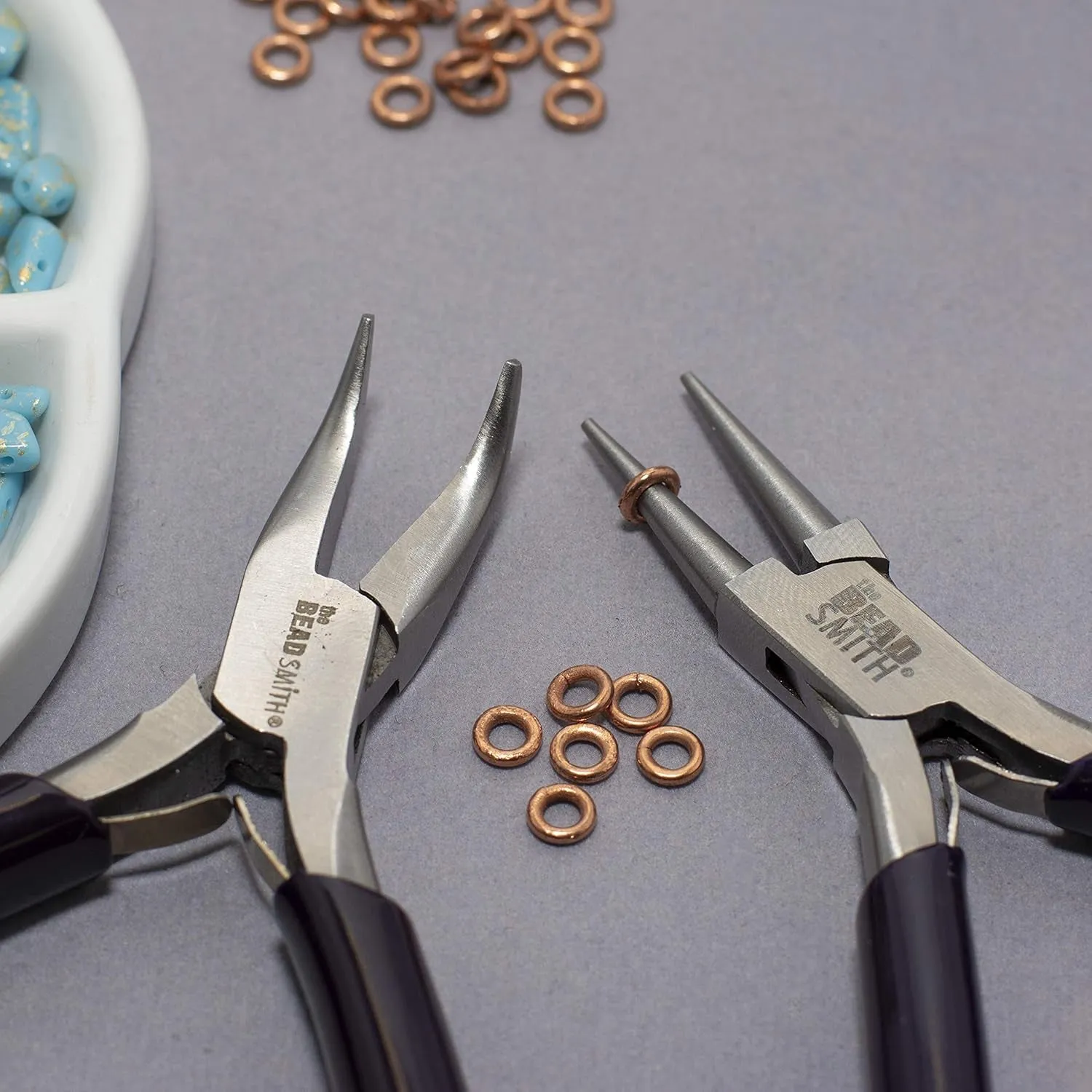 Bent Chain-Nose Pliers for Crafting and Repair, Jewelry Making Supplies