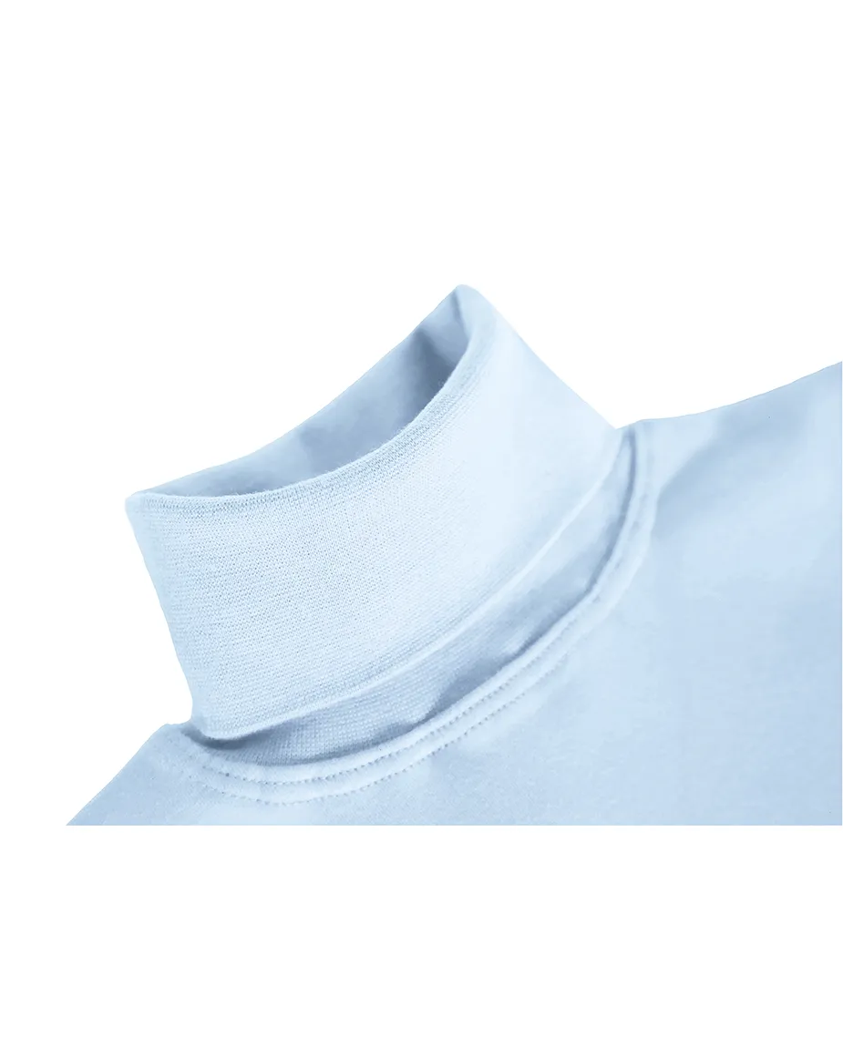 Big Girl Cotton Long Sleeve Solid Turtleneck T-Shirt