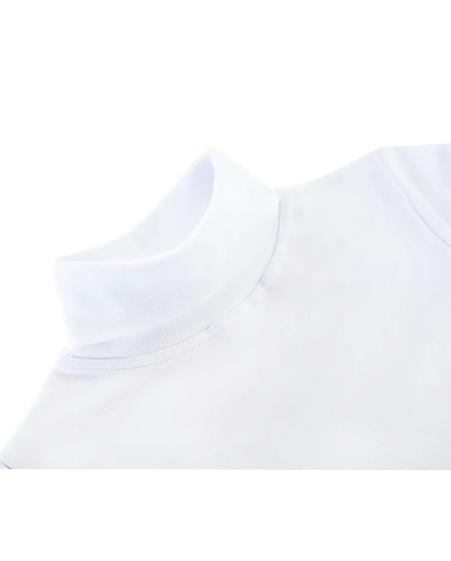 Big Girl Cotton Long Sleeve Solid Turtleneck T-Shirt