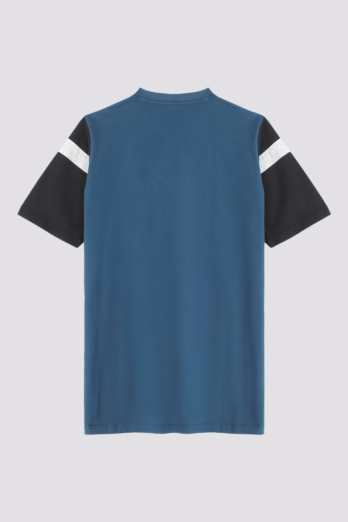 Black & Blue Cut & Sew T-Shirt - S24 - MT0350R