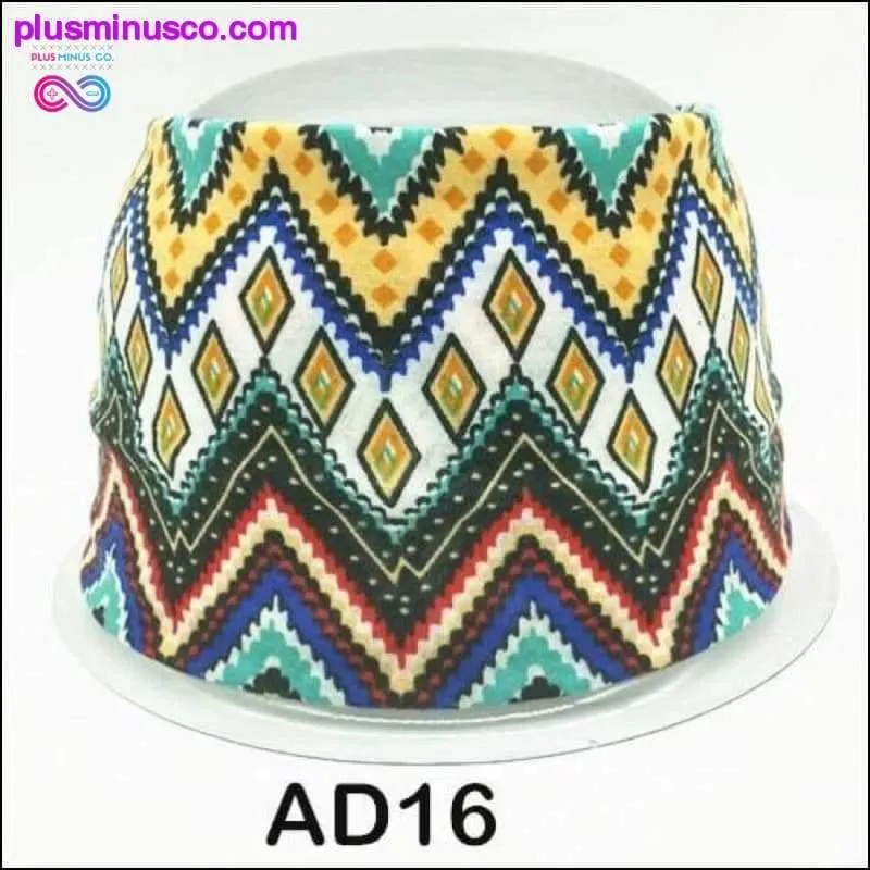Boho Cotton Headband for Women Cashew Totem Wide Hair Bands