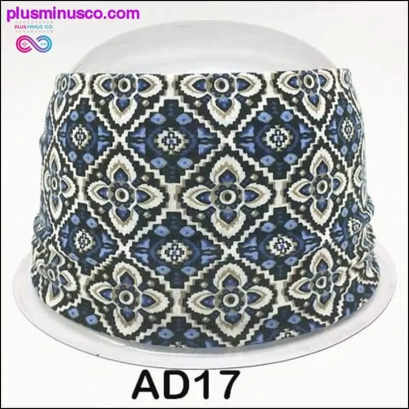 Boho Cotton Headband for Women Cashew Totem Wide Hair Bands
