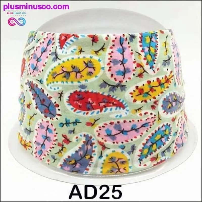 Boho Cotton Headband for Women Cashew Totem Wide Hair Bands