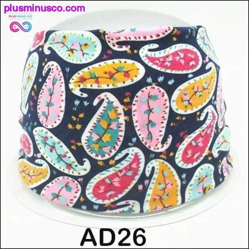 Boho Cotton Headband for Women Cashew Totem Wide Hair Bands