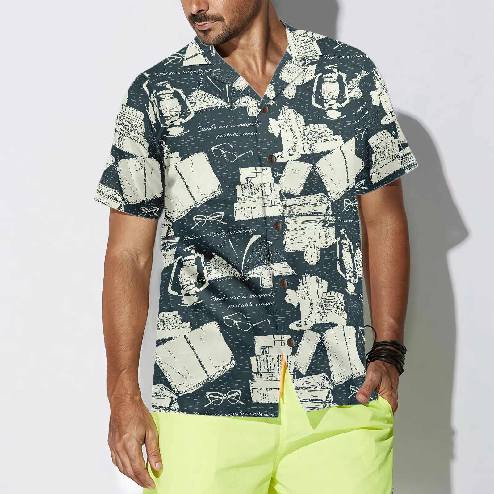 Book Pattern Hawaiian Shirt, Best Gift For Husband, Wife, Boyfriend, Girlfriend, Friend, Family