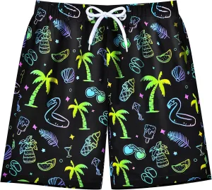 Boys Swim Trunks Board Shorts Teen Boys Swimsuit Quick Dry Swimwear Swimming Shorts Bathing Suit Size 8,10-12,14-16